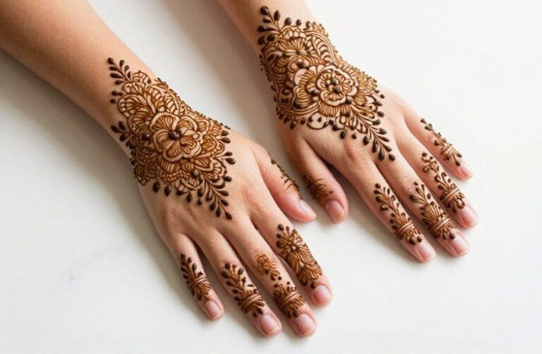 Floral Henna Tattoo Ideas