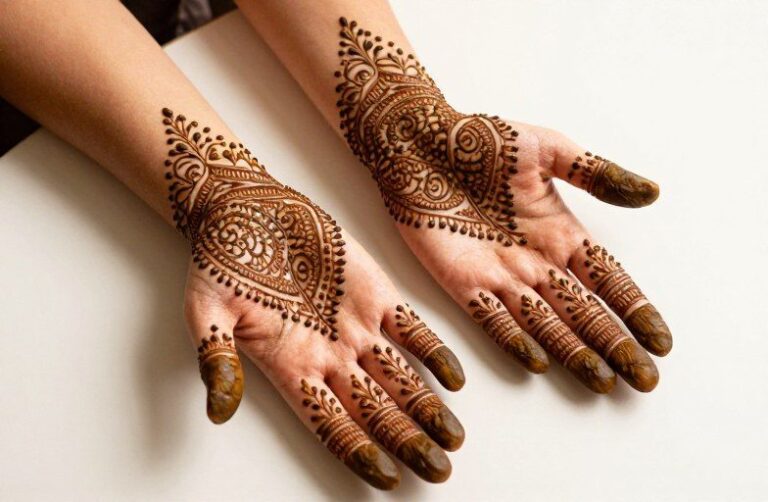 Indo-Arabic Mehndi Tattoo Ideas