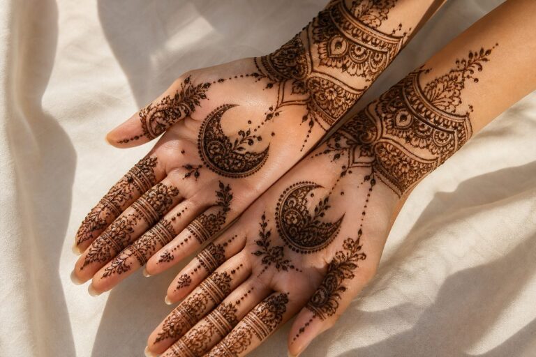 Moon Henna Tattoo Meaning: Cycles, Intuition & Feminine Energy