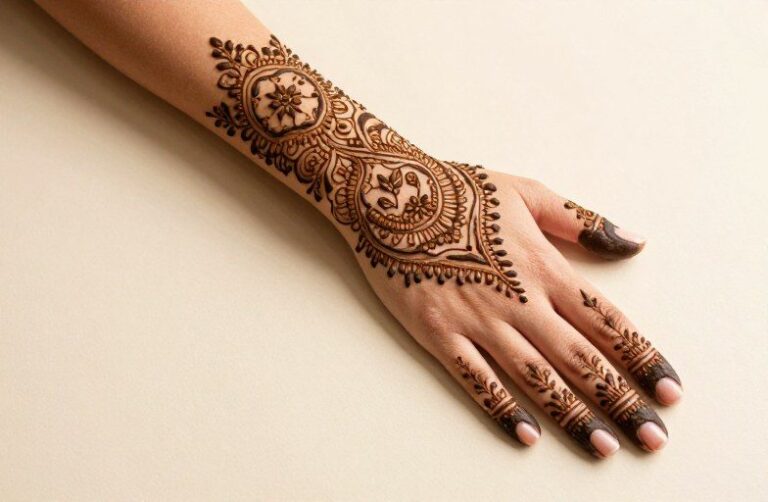 Simple Arm Mehndi Tattoo Ideas