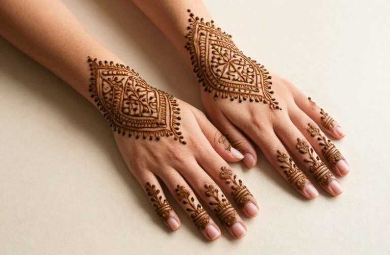 Simple Wrist Mehndi Tattoo Ideas