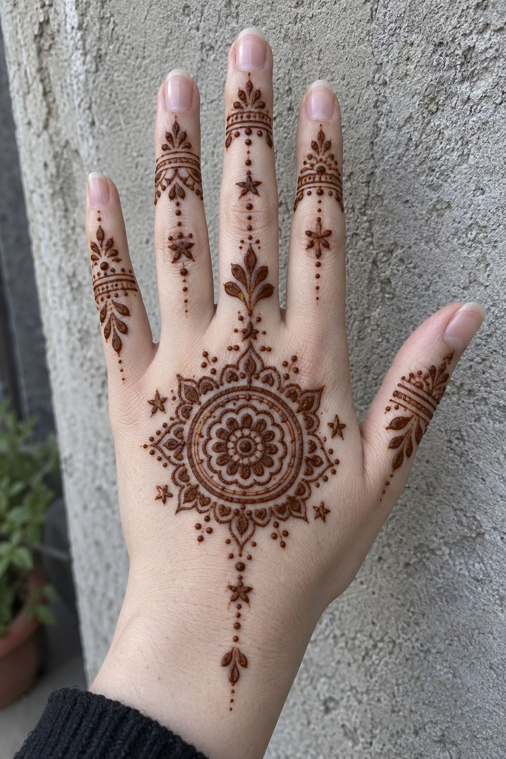 Start With a Crisp Simple Mandala Mehndi Design