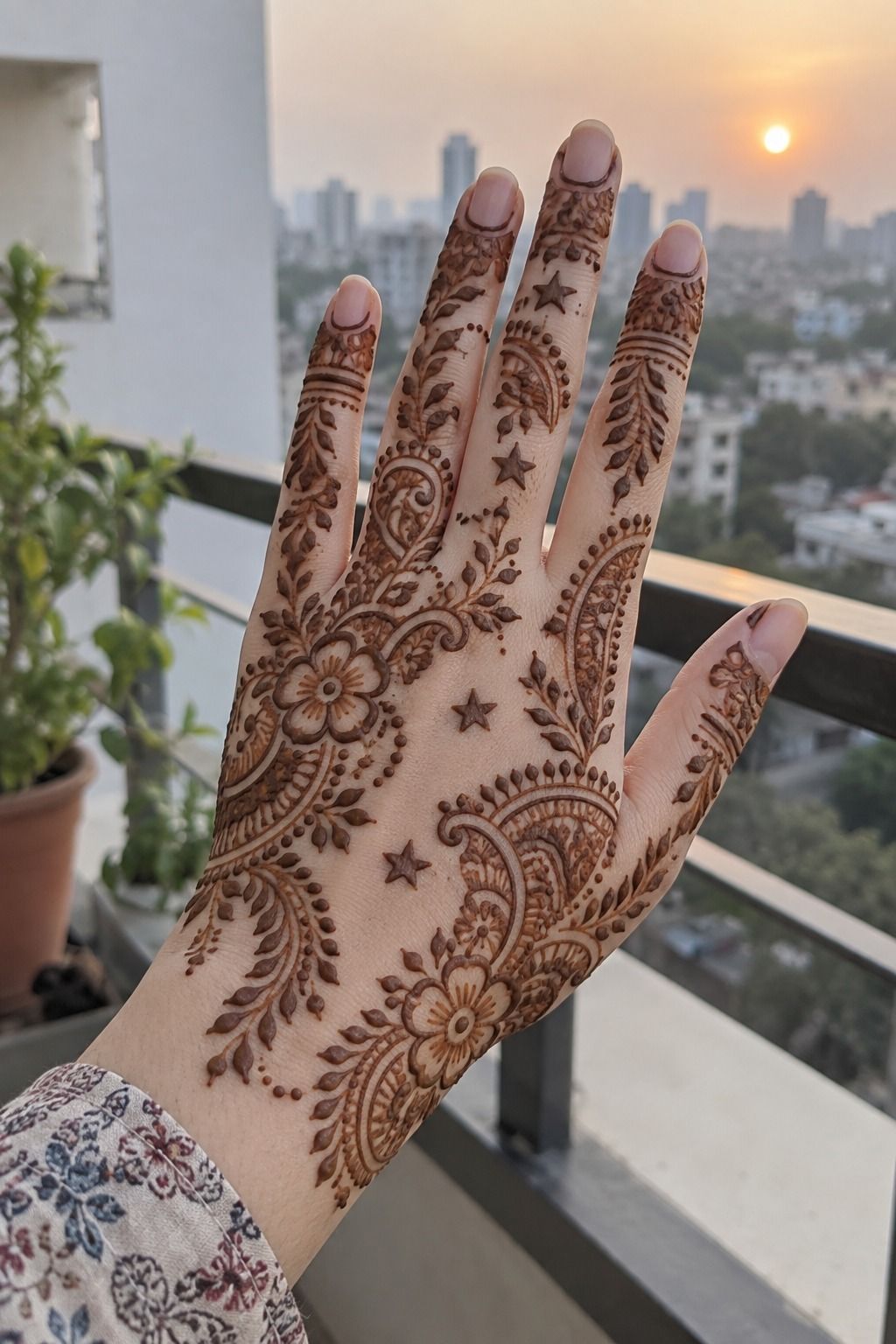 Start With Simple Full Hand Mehndi Designs