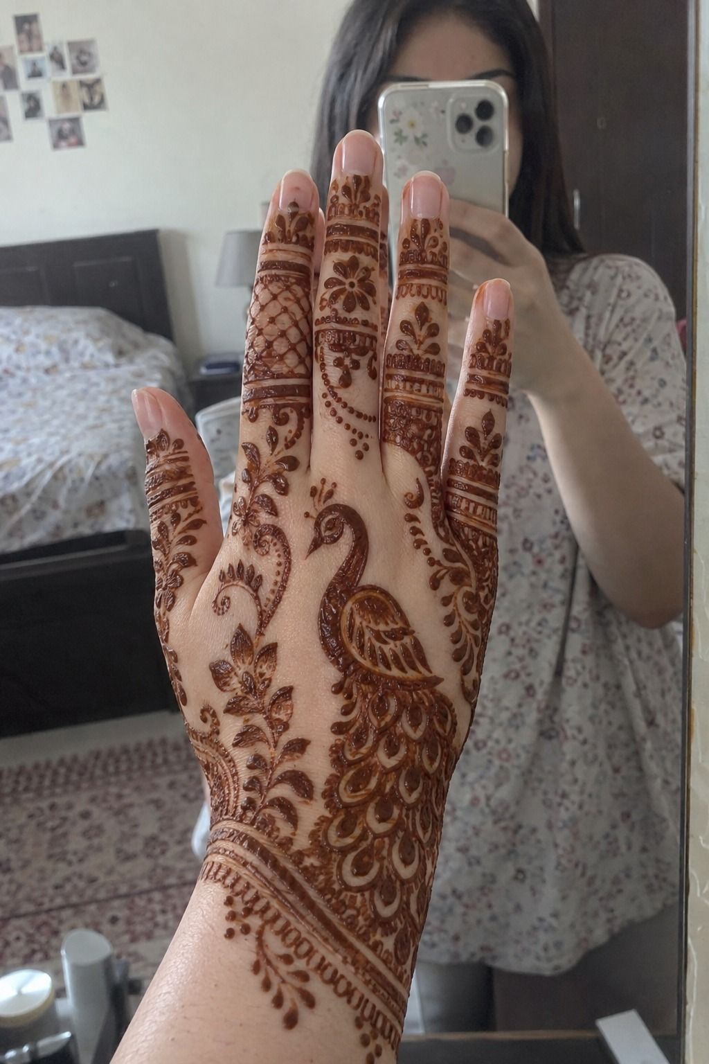 Bold Arabic Patterns, One Dominant Feather