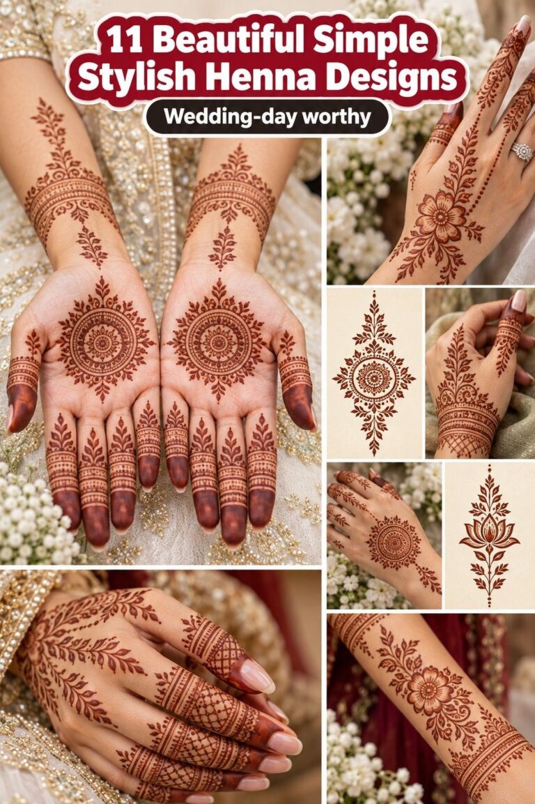 11 Simple Stylish Mehndi Designs for Front Hand That Stay Crisp