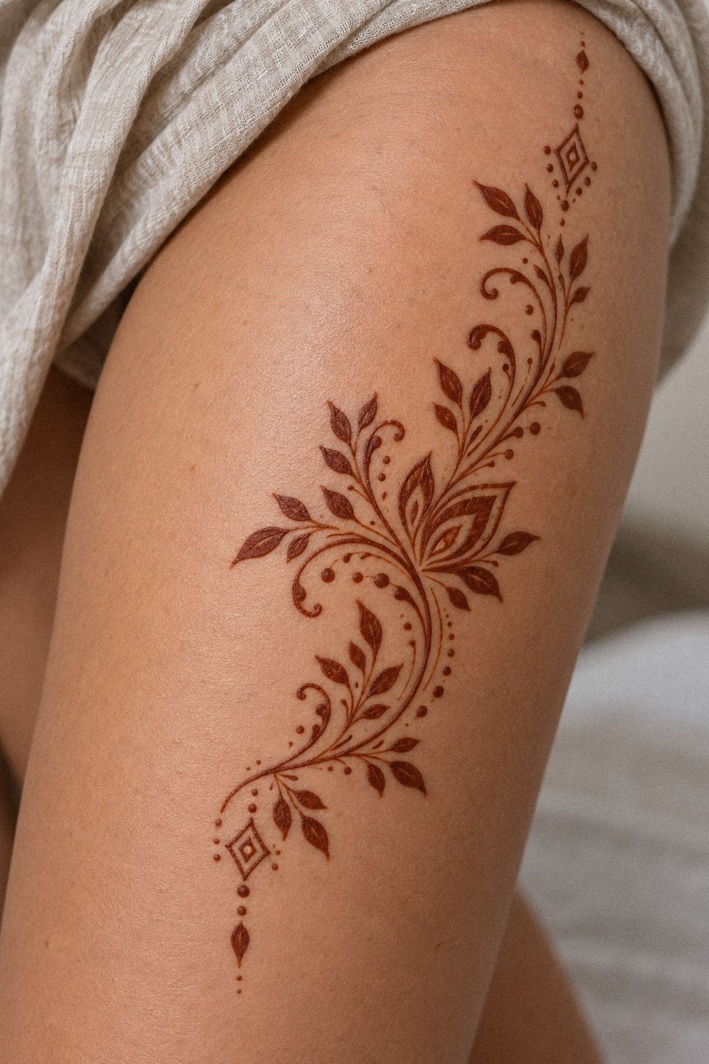 Finish With Crisp Arabic Mehndi Lines