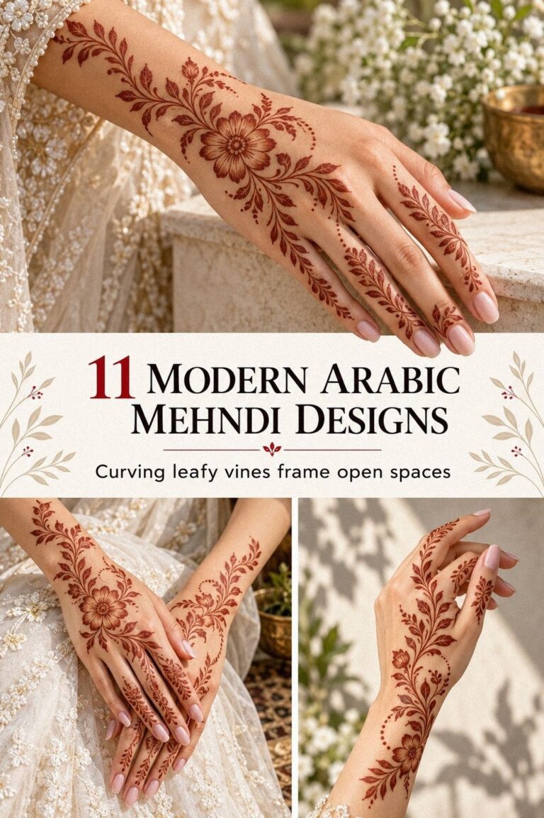 How to Create Modern Arabic Mehndi With Fewer Lines