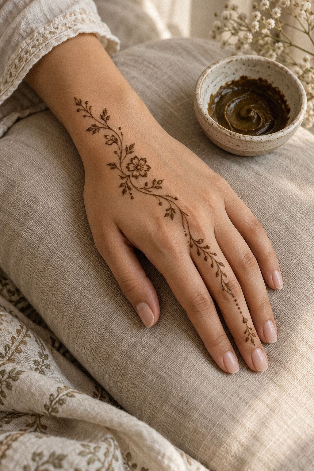 Start with Simple Arabic Modern Mehndi Designs