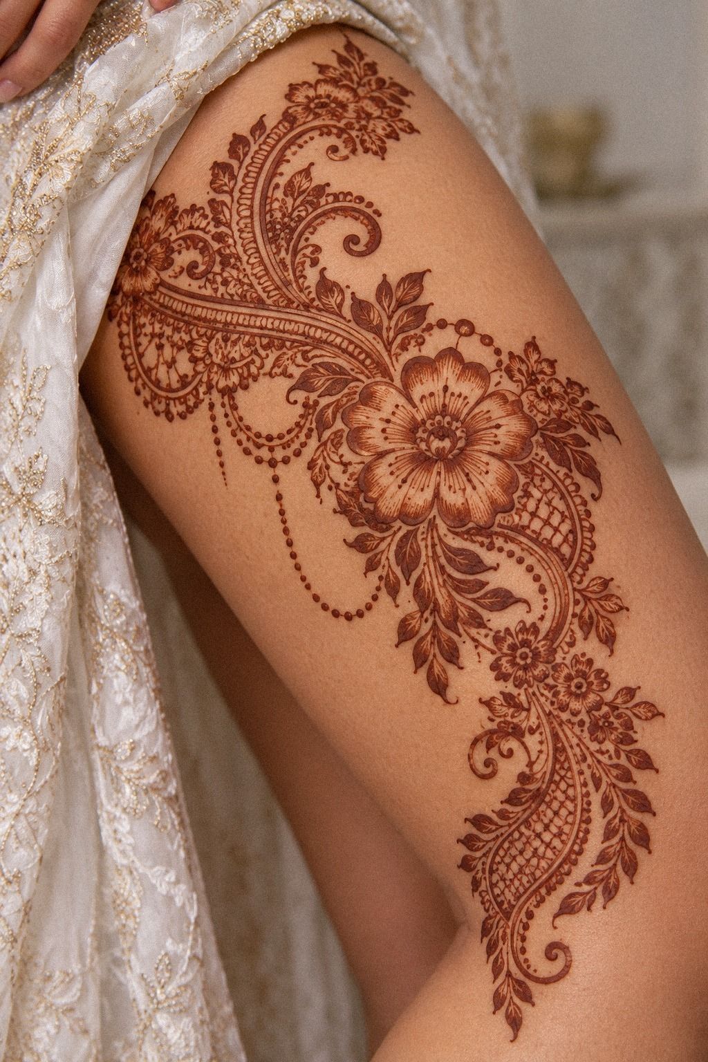 Reveal Your Finished Arabic Bridal Mehndi