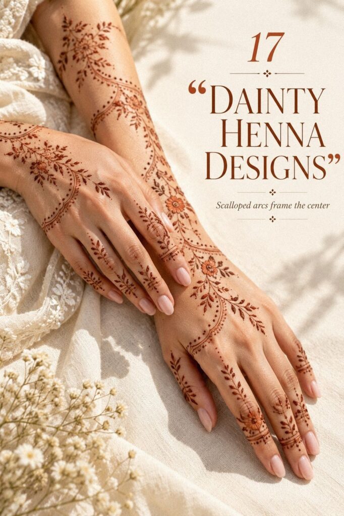 Easy Dainty Henna Designs With Clear Placement