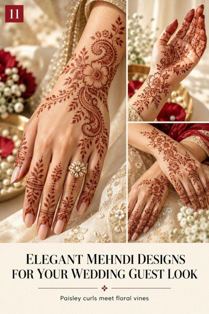 11 Elegant Mehndi Designs That Keep One Cone Simple