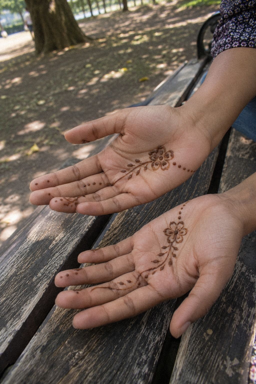 A Delicate Palm Center With Meaning