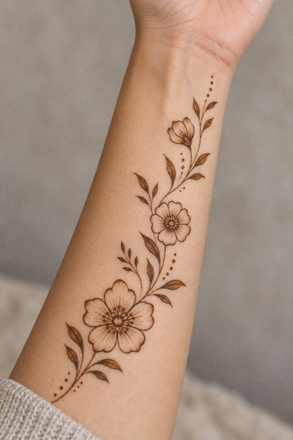 Add Symbolic Vines Near The Thumb