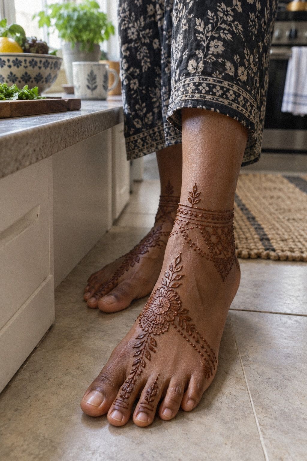 Finish With Stylish Contemporary Henna Accents