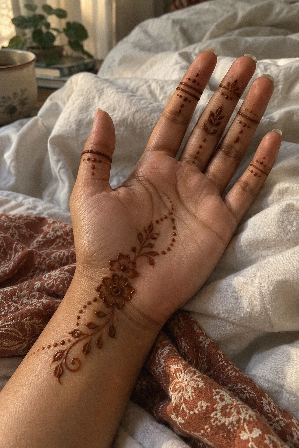 Wrap the Wrist with a Delicate Mehndi Trail