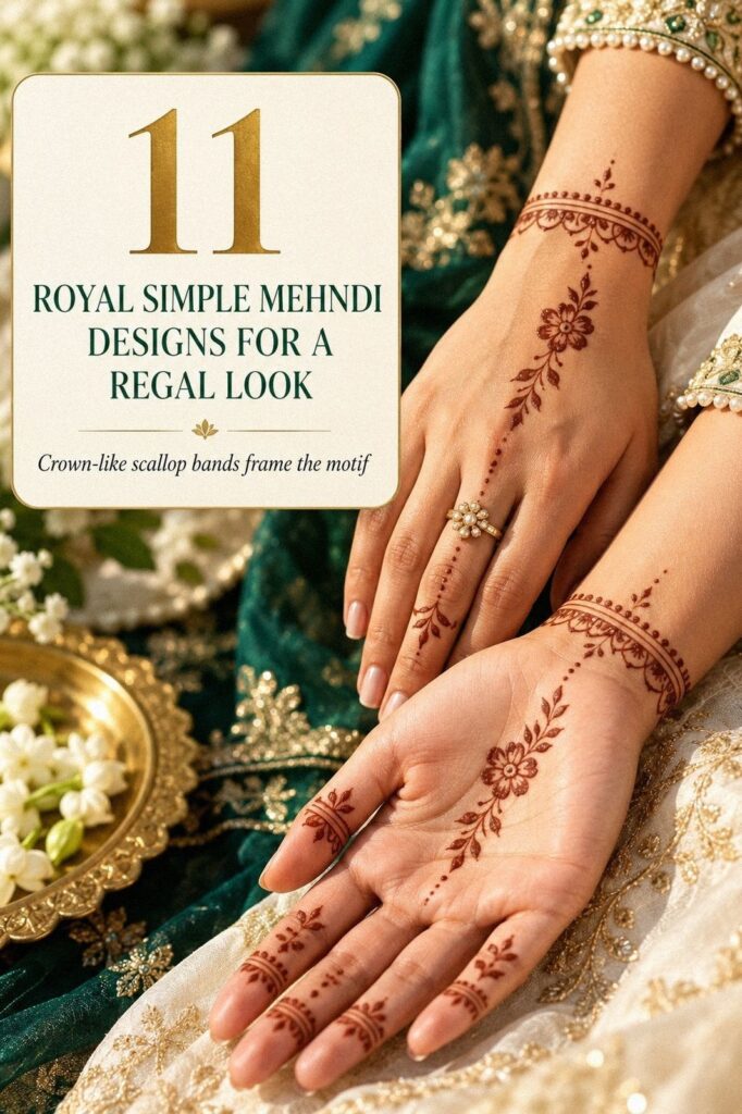 11 Royal Simple Mehndi Designs That Darken Into Deep Color by Day Two