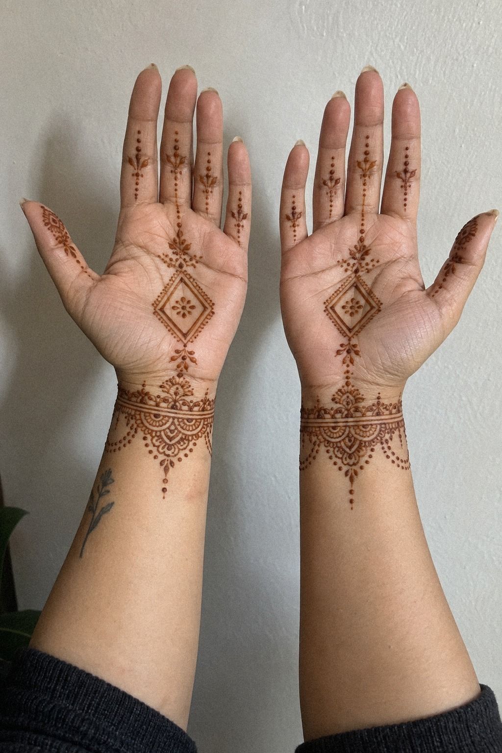 Delicate Wrist Cuff Henna Designs