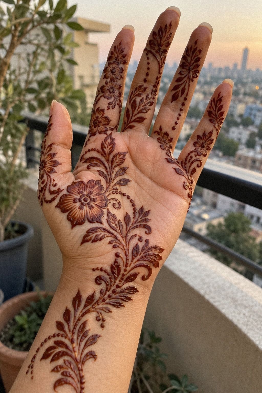Shape Latest Traditional Arabic Mehndi Designs For Palms (The Palm-Window Rule)