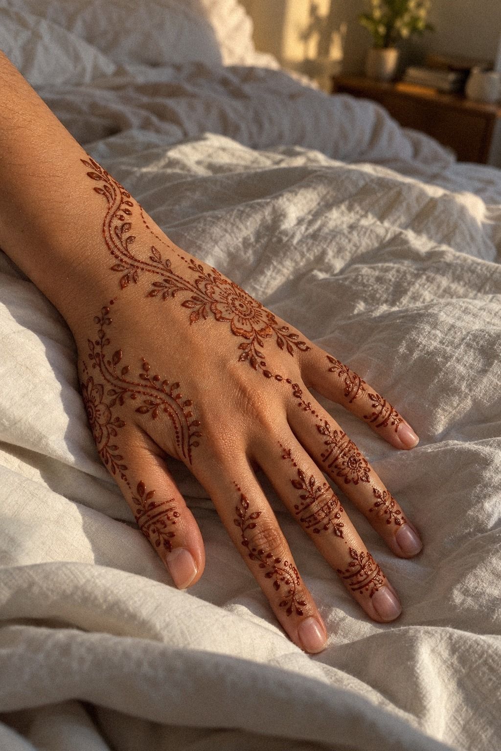 Trace Traditional Arabic Mehndi Designs In Fine Linework (The Single-Flow Test)