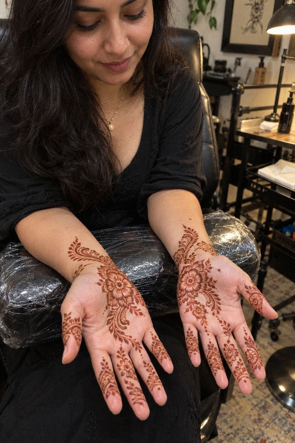 Can Traditional Arabic Mehndi Designs Use Geometric Negative Space? (The Open-Grid Rule)